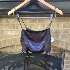 NWT Zara Sexy Satin Crop Top